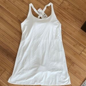 Uniqlo White Airism Soft Mini Dress
